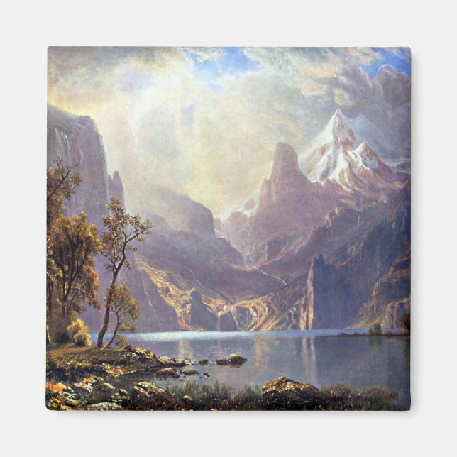 Vintage Landscape, Lake Tahoe by Albert Bierstadt Magnet (Front)