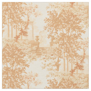 Vintage Landscape With Columns And Urns Fabric