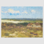 Vintage Landscape with Farmhouse and Cloudy Skies Tissue Paper<br><div class="desc">Peaceful painting of a simple farmhouse in a vast landscape with cloudy blue sky.</div>