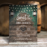 Vintage Lantern Rustic Ivy & Wood Sweet 16 Invitation<br><div class="desc">Rustic Ivy and Wood Lantern & String Lights Sweet 16 Birthday Invitations.</div>