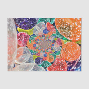 Vintage Large Balloons Colourful Abstract Fine Art Tissue Paper