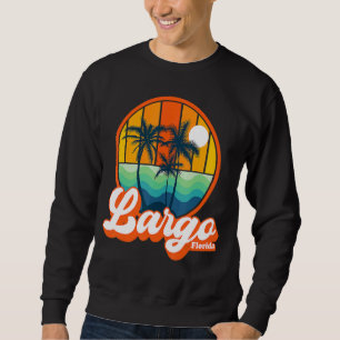 Vintage Largo Florida Summer Family Vacation Beach Sweatshirt