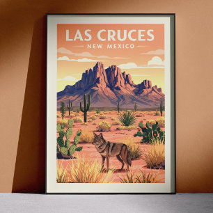 Vintage Las Cruces New Mexico Poster