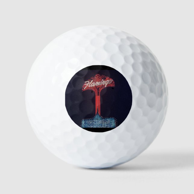 Vintage Las Vegas Flamingo Hotel Golf Balls (Front)