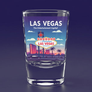  Vintage Las Vegas Nevada Shot Glass