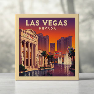 Vintage Las Vegas Nevada Tile