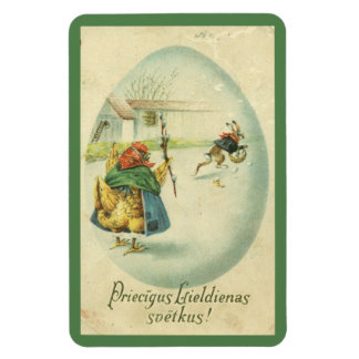 Vintage Latvian Easter Magnet
