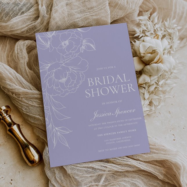 Vintage Lavender Bridal Shower Invitation (Creator Uploaded)