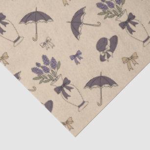 Vintage Lavender Nostalgia Tissue Paper