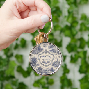 vintage lavender pattern keychain