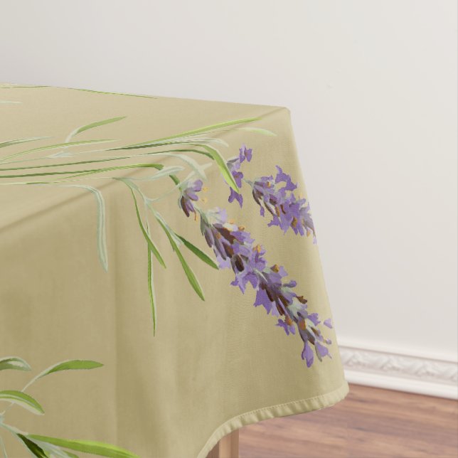Vintage Lavender pattern Tablecloth (In Situ)