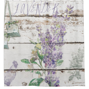 Vintage Lavender Shower Curtain