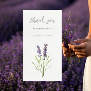 Vintage lavender - Thank you for weddings Napkin