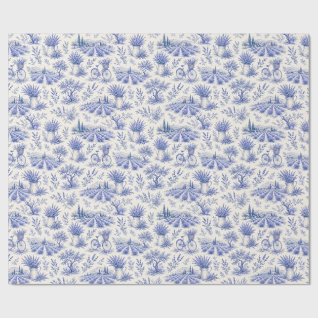 vintage lavender wrapping paper  (Flat)