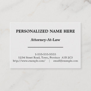 Vintage Law Professional Business Card