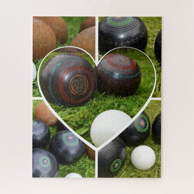 Vintage Lawn Bowls Collection,  Jigsaw Puzzle (Vertical)