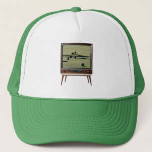 Vintage Lawn Bowls On Analogue Television, Trucker Hat