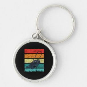 Vintage Lawn Mower Key Ring