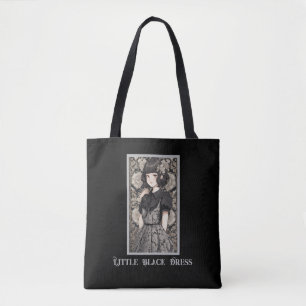 Vintage LBD Little Black Dress Charm Tote Bag