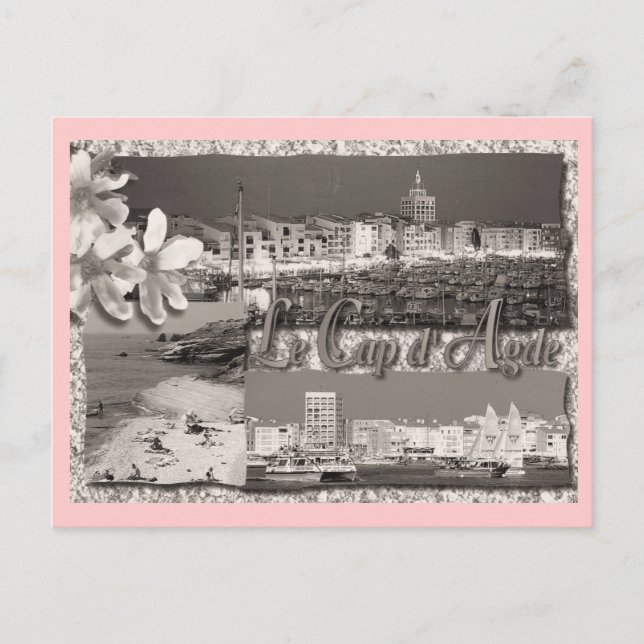 Vintage, Le cap d'Agde Postcard (Front)