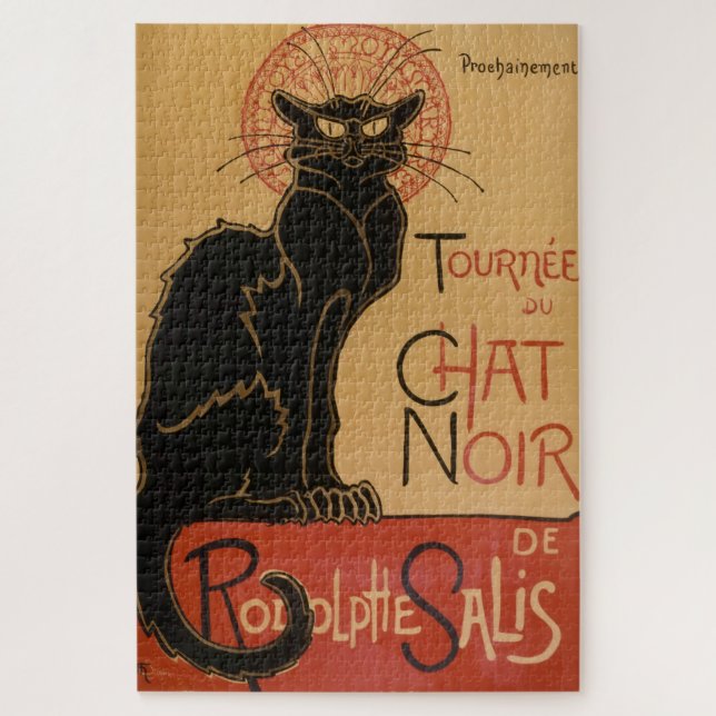 Vintage Le chat Noir - Steinlen Jigsaw Puzzle (Vertical)