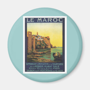 Vintage Le Maroc Morocco Magnet