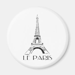vintage le paris eiffel tower magnet