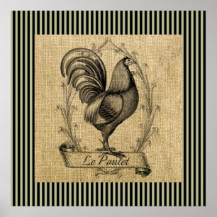 Vintage Le Poulet Poster
