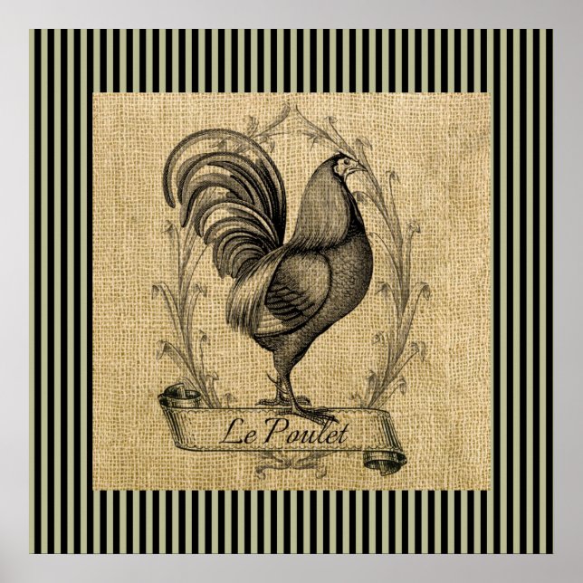 Vintage Le Poulet Poster (Front)