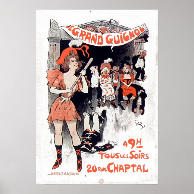 Vintage Le Théâtre du Grand-Guignol Poster (Front)