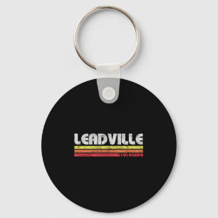 Vintage leadville colorado retro mountain bike key ring