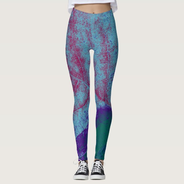 Vintage Leaf #2 Leggings (Front)