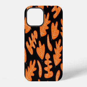 Vintage Leaf Exotic Plants Pattern iPhone 12 Case