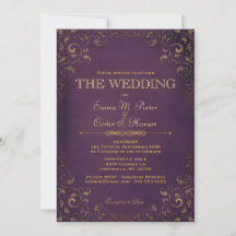 Vintage Leather Book Wedding Invitation