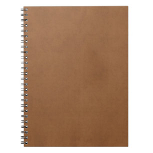 Vintage Leather Brown Parchment Paper Background Spiral Notebook