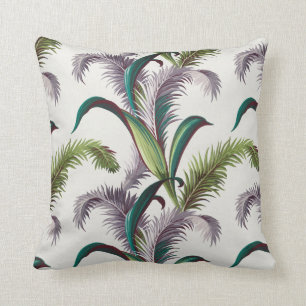 Vintage Leaves Barkcloth Cushion