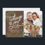 Vintage Leaves Holiday Photo Card<br><div class="desc">Celebrate the season with this modern and stylish holiday card from Berry Berry Sweet. Visit WWW.BERRYBERRYSWEET.COM for more of our stylish holiday collections.</div>