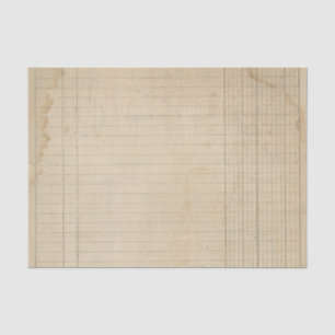 Vintage Ledger Tissue Paper