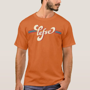 Vintage Lefse Norwegian Holidayradition 70s girl T-Shirt