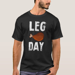 Vintage Leg Day Thanksgiving Pilgrim Costume Turke T-Shirt
