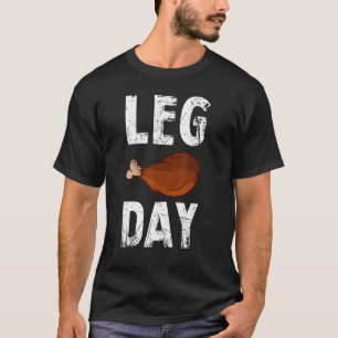 Vintage Leg Day Thanksgiving Pilgrim Costume Turke T-Shirt