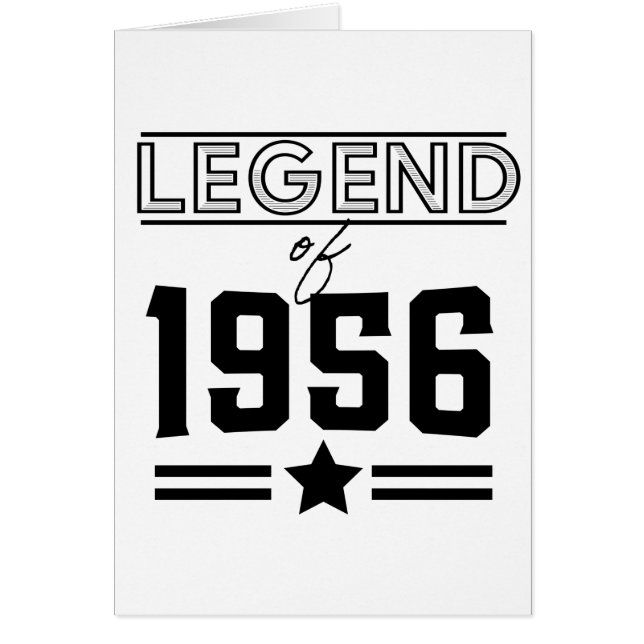 Vintage Legend of 1956 (Front)