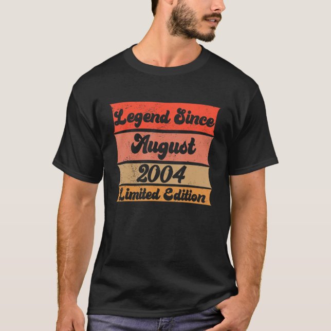 Vintage Legend Since 2004   18th Birthday Tees (Front)