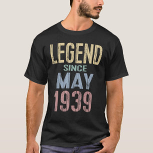 Vintage Legend Since May 1933 Funny Birthday B Day T-Shirt