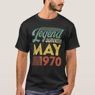 Vintage Legend Since May 1970 Birthday T-Shirt