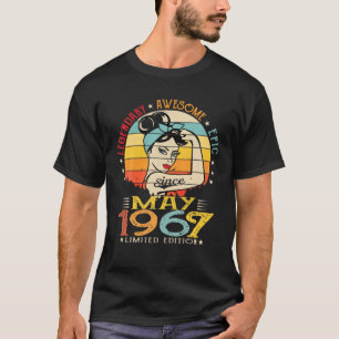 Vintage Legendary Awesome Epic Since May 1967 Birt T-Shirt