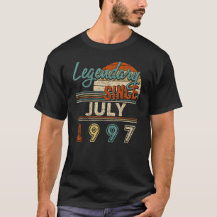 Vintage Legendary Since July 1997 25 Year Old Birt T-Shirt