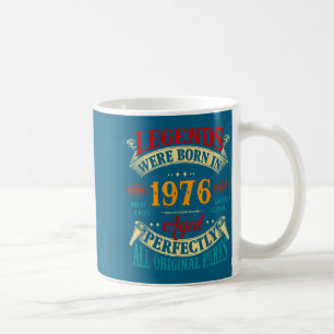Vintage Legends Born In 1976 Graphic For 50th Birt Coffee Mug