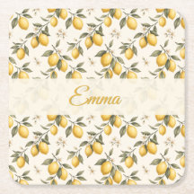 Vintage Lemon Blossom – Elegant Botanical Citrus 