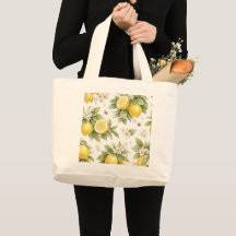 Vintage Lemon Blossom Pattern | Cottagecore Citrus